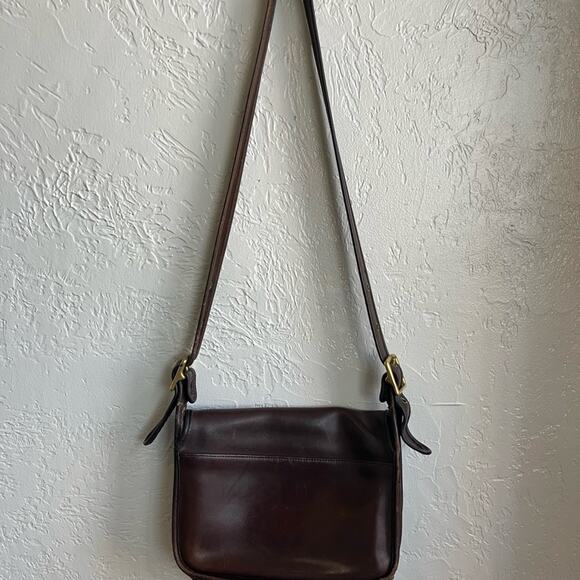 Vintage Coach Patricia's Legacy Dark Brown Leather Front Flap Crossbody Bag - Picture 8 of 8